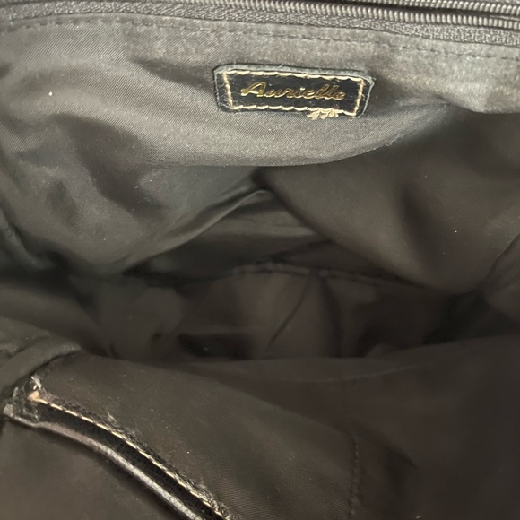 Aurielle Black Leather Backpack - Picture 9 of 12